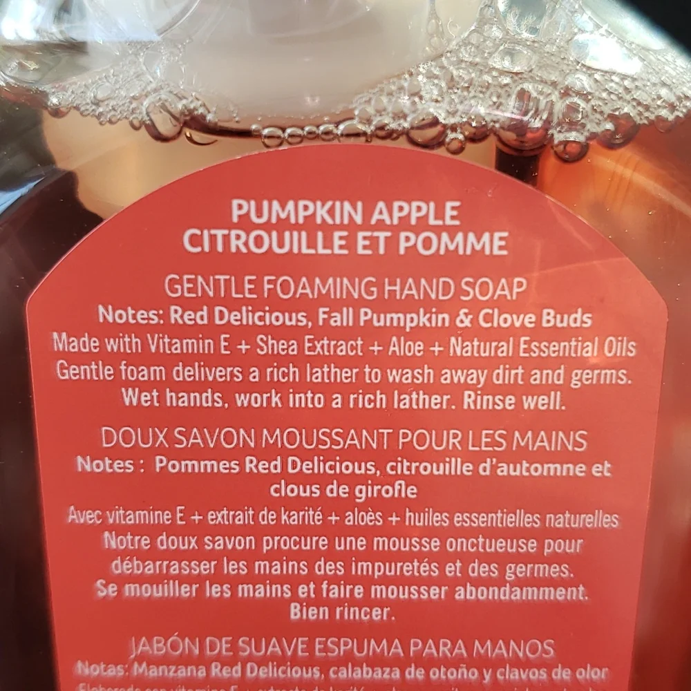 *🥳3/20🥳 Bath & Body Works PUMPKIN APPLE Foaming Hand Soap - Picture 4 of 6